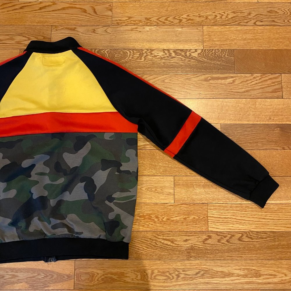 Rich & Rotten Color Block Camo Full Zip Track Jacket Medium - Picture 9 of 10